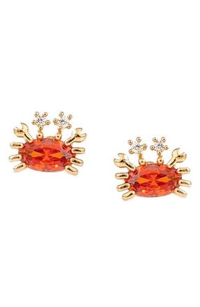 Girls Crew Cutie Crab Stud Earrings in Gold at Nordstrom