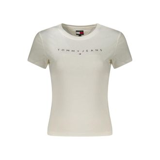 Tommy Hilfiger Witte Katoenen Dames T-Shirt