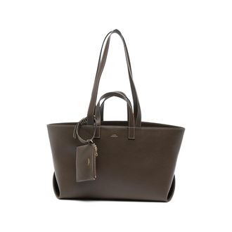 A.P.C. A. p.c. Contrast-stitching Leather Tote Bag
