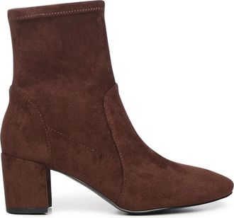 Bibi Lou Enkellaarsjes - Dames - Laarzen met Hak - Bruin - 36 EU - Leer - Schoenen