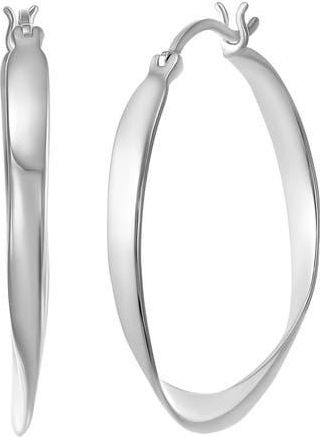 Candela Jewelry Sterling Silver Twisted Hoop Earrings at Nordstrom Rack