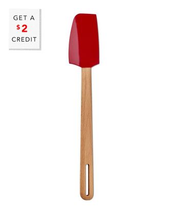 LE CREUSET Signature Cerise Silicone Small Spatula With $2 Credit