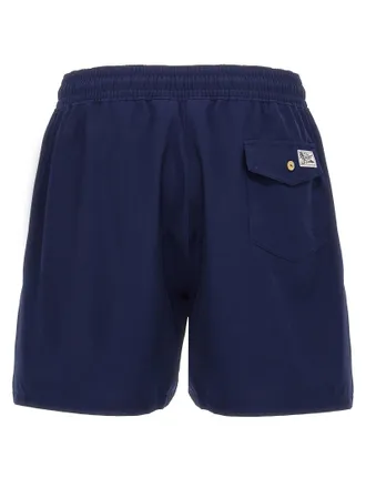 Polo Ralph Lauren Logo-Embroidered Swim Shorts - navy