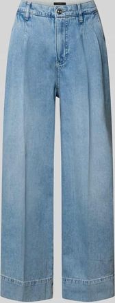 Oui Wide Leg Jeans mit Eingrifftaschen in Jeansblau, Gr&ouml;&szlig;e 38