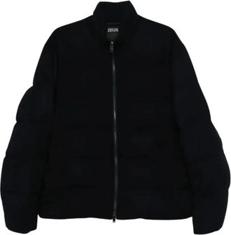 Ermenegildo Zegna Heren, Jassen, Blauw, Maat: 3XL Jersey