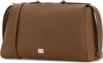Dolce & Gabbana Mens Vittoria Shoulder Bag Brown Calf