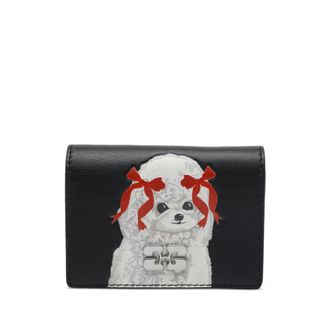 Ganni Puppy Print Clip Clutch Bag