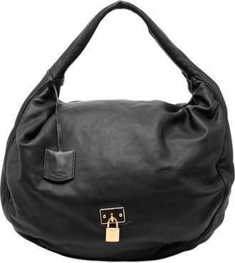 Loewe Pre-owned Loewe Leather Padlock Calle Hobo Ladies 050903