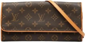 Louis Vuitton Pre-owned Pochette Twin GM - Dames - Vintage Schoudertas - Bruin - ONE Size - Vintage