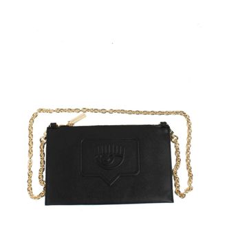 Chiara Ferragni Eyelike Clutch Bag - female - Chiara Ferragni Collection - Mini Bags - Black - ONE SIZE - Bags