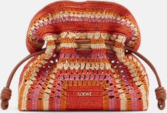 Loewe Paulas Ibiza Flamenco Medium raffia clutch
