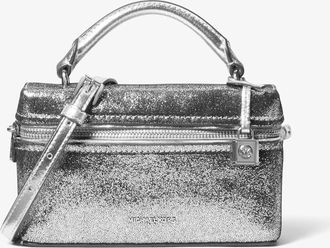 Michael Kors Jana Extra-Small Metallic Leather Crossbody Bag
