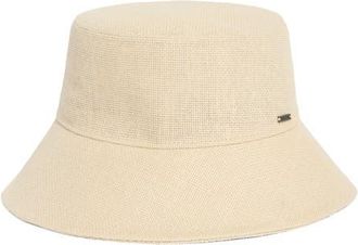 Brixton Cooper Straw Packable Bucket Hat in Natural at Nordstrom, Size X-Small/small
