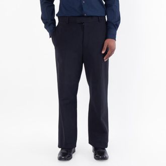 Ferragamo Straight-Leg Pleated Trousers, Brand Size 50 (US Size 34)