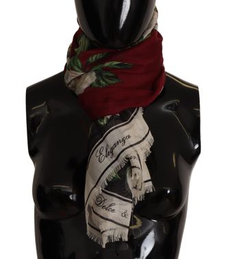 Dolce & Gabbana Dames Multikleur Rozenprint Kasjmier Sjaal