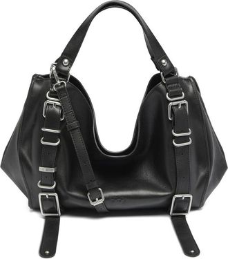 Diesel D-One-Medium Top-handle Bag In Treated-leather