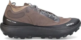 SATISFY Gray Streamlined Fabric Low-Top Sneakers