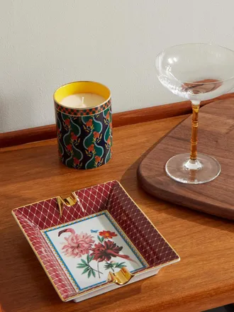 La DoubleJ + Beto Val Birdbloom Painted Porcelain Ashtray