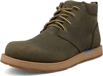 Twisted X Boots Mens Cellstretch Wedge Sole Boot In Olive