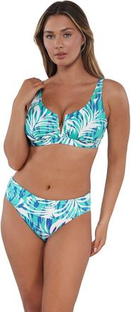 Sunsets Vienna V-Wire Bikini Swimsuit Top - D Cup in Sea Breeze Sandbar Rib at Nordstrom, Size 36