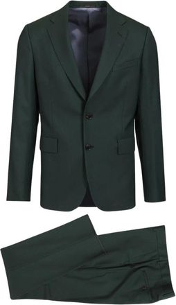Paul Smith Camberwell Pak - Heren - Business pakken - Groen - L - Wol - Kostuums