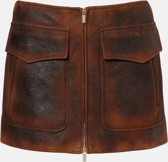 Miu Miu Minigonna in suede