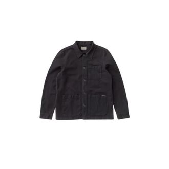 Nudie Jeans Barney Worker Jacket - Heren - Zomerjassen - Zwart - XL - Katoen - Jassen