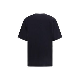 Gucci Logo-Embroidered Web Print T-Shirt - Black