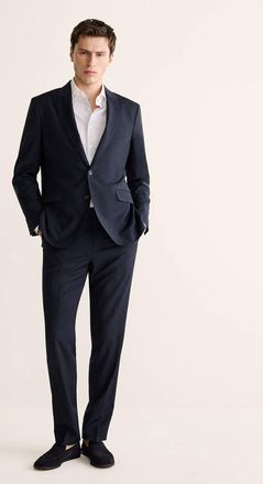 Mango Giacca completo Venecia 100% lana navy - Uomo - 48 - MANGO MAN