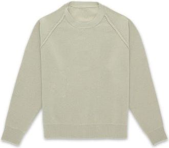 Fortela Harvard Wool Crewneck Sweater with Raglan Sleeve in Sage Green at Nordstrom, Size Medium Eu