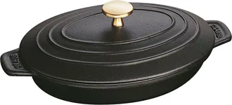 Staub Cast Iron 9-inch x 6.6-inch Oval Covered Baking Dish