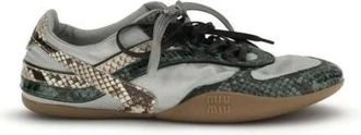 Miu Miu Sneakers, female, Gray, Size: 7 US Rubber Athletic Sneakers with Cushioned Sole