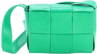 Bottega Veneta Cassette Crossbody Bag Maxi Intrecciato Candy (Authentic Pre- Loved)