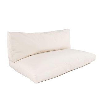 ED&Egrave;N JARD&Iacute; Coj&iacute;n asiento y respaldo palet de jard&iacute;n desenfundable de 180gr, beige