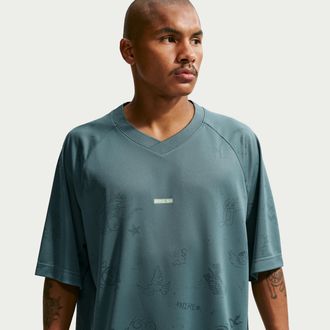 Nike Mens Nike SB Jacquard Skate Jersey Top in Grey | IF1302-382