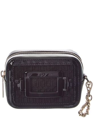 Roger Vivier Logo Leather Clutch