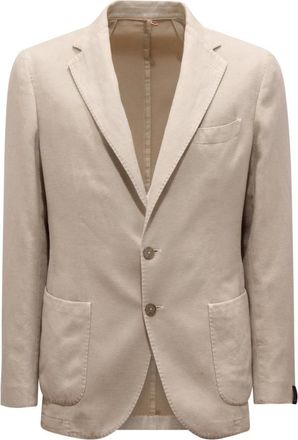 Santaniello Blazers, male, Beige, Size: M Gl797Mf Ds3787 Jacket