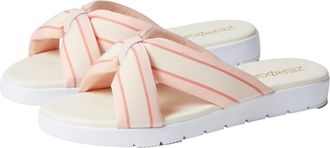 Cole Haan Zerogrand Flat Knotted Slide Sandal Peach Whip W24359 Womens