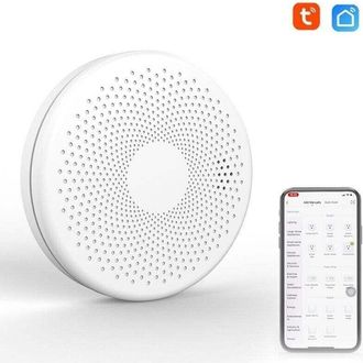 OEM Detector De Humo Y Mon&oacute;xido De Carbono 2 En 1 Con Alarma Ac&uacute;stica/visual, Compatible Con Tuya Wifi, F&aacute;cil Instalaci&oacute;n