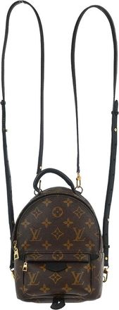 Louis Vuitton Palm Springs Backpack Monogram Canvas Brown Canvas Backpack Bag (Pre-Owned)