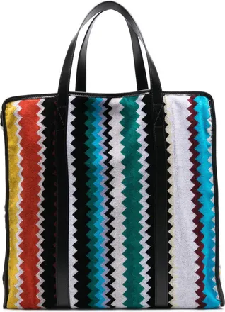Missoni Home Curt cotton tote bag - women - Cotton - One Size - Black