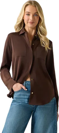 Guess LS Olinda Satin Blouse
