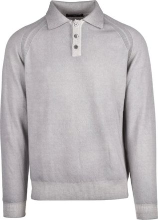 Daniele Fiesoli Knit Polo In Extrafine Merino Wool And Cashmere Blend