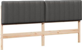 vidaXL Cabecero Tapizado Con Cabecera Marr&oacute;n Y Gris Oscuro 200 Cm Vidaxl