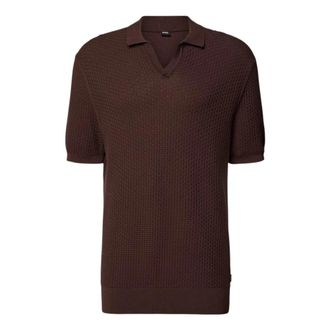HUGO BOSS Hugo, Polo Shirts, male, Brown, Size: XL Natalo Polo Shirt
