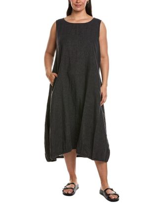 Eileen Fisher Eileen Fisher Plus Lantern Linen Maxi Dress