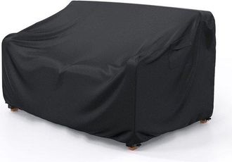 OEM Funda Para Banco De Jard&iacute;n De 2 Plazas - 100% Impermeable - Funda Para Tumbona 264x102x89cm - Resistente - Negra