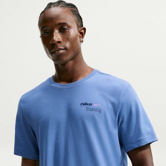 Nike Mens Dri-FIT Training T-Shirt in Blue | IW6325-459