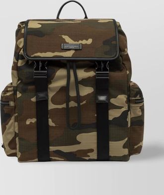 Gianni Chiarini camouflage backpack with adjustable straps and side zip pockets