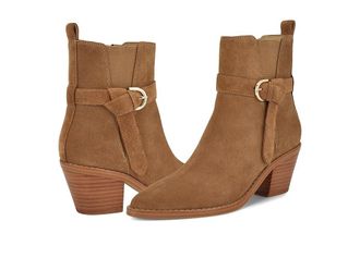 Nine West Lemone Womens Boots Cognac Suede : 9.5 M, Rubber/Suede
